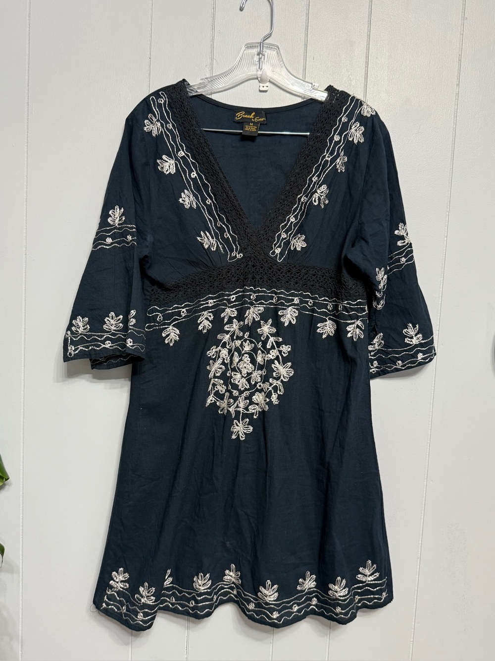 #18)  Beach By Exist Navy Cotton Dress